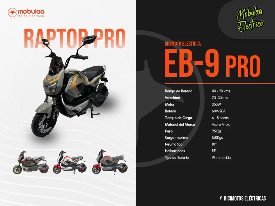 BICIMOTO ELECTRICA E-9 PRO RAPTOR PRO